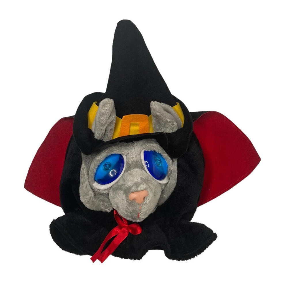 Vintage Russ Berrie Black Plush Magic Cat Halloween Witch RARE